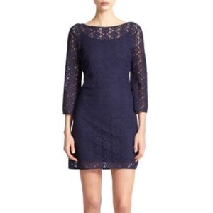 Lilly Pulitzer Navy Eyelet Shift Dress